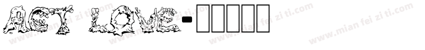 ACT love字体转换